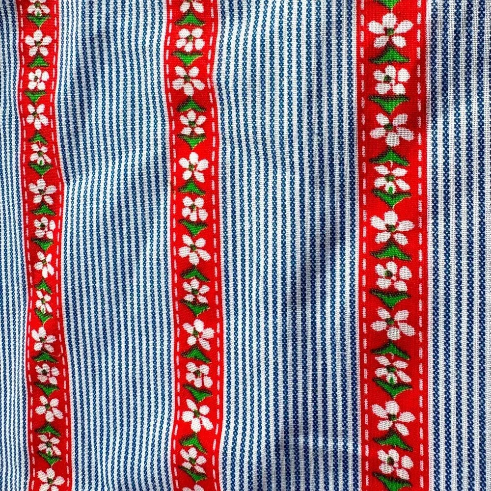 52” Apron Vintage Cottagecore MCM Floral Foraging & Kitchen